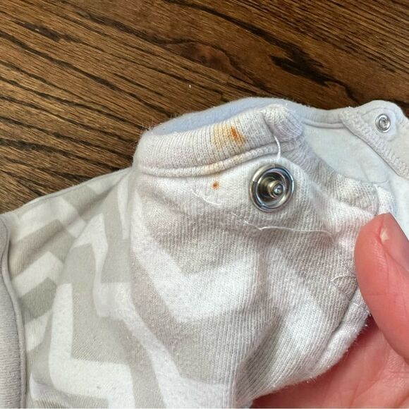 🍭4/$20 Chevron zip up sleeveless unisex toddler sleepsack - Large 18-24 months - Picture 4 of 8